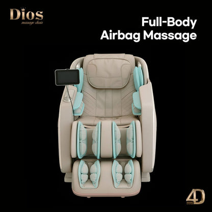 Dios Flexa 181° Hyper-Extension Stretch Massage Chair | 4D Massage, 56″ SL-Track, Zero Gravity Recline