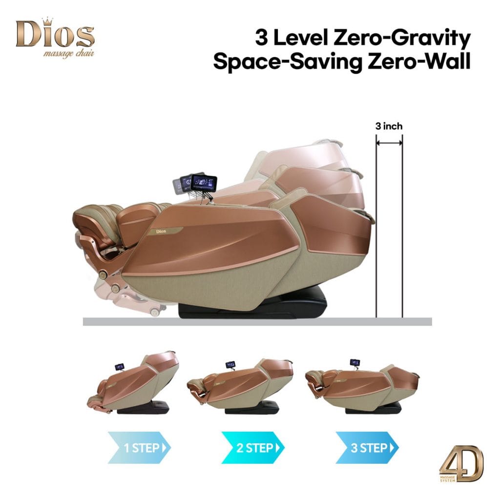 Dios Flexa 181° Hyper-Extension Stretch Massage Chair | 4D Massage, 56″ SL-Track, Zero Gravity Recline