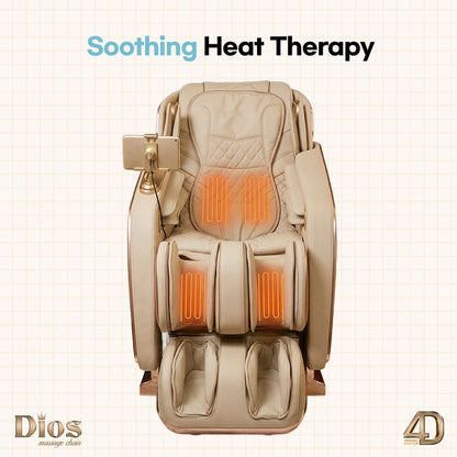 Dios Flexa 181° Hyper-Extension Stretch Massage Chair | 4D Massage, 56″ SL-Track, Zero Gravity Recline