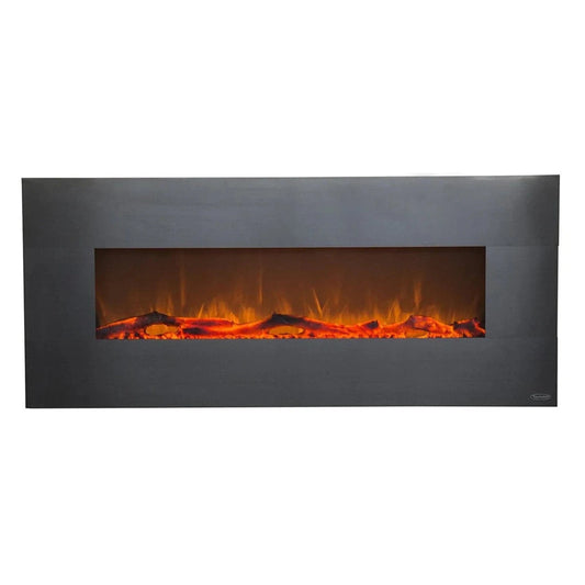 The Onyx Stainless 50" Wall Mounted Electric Fireplace