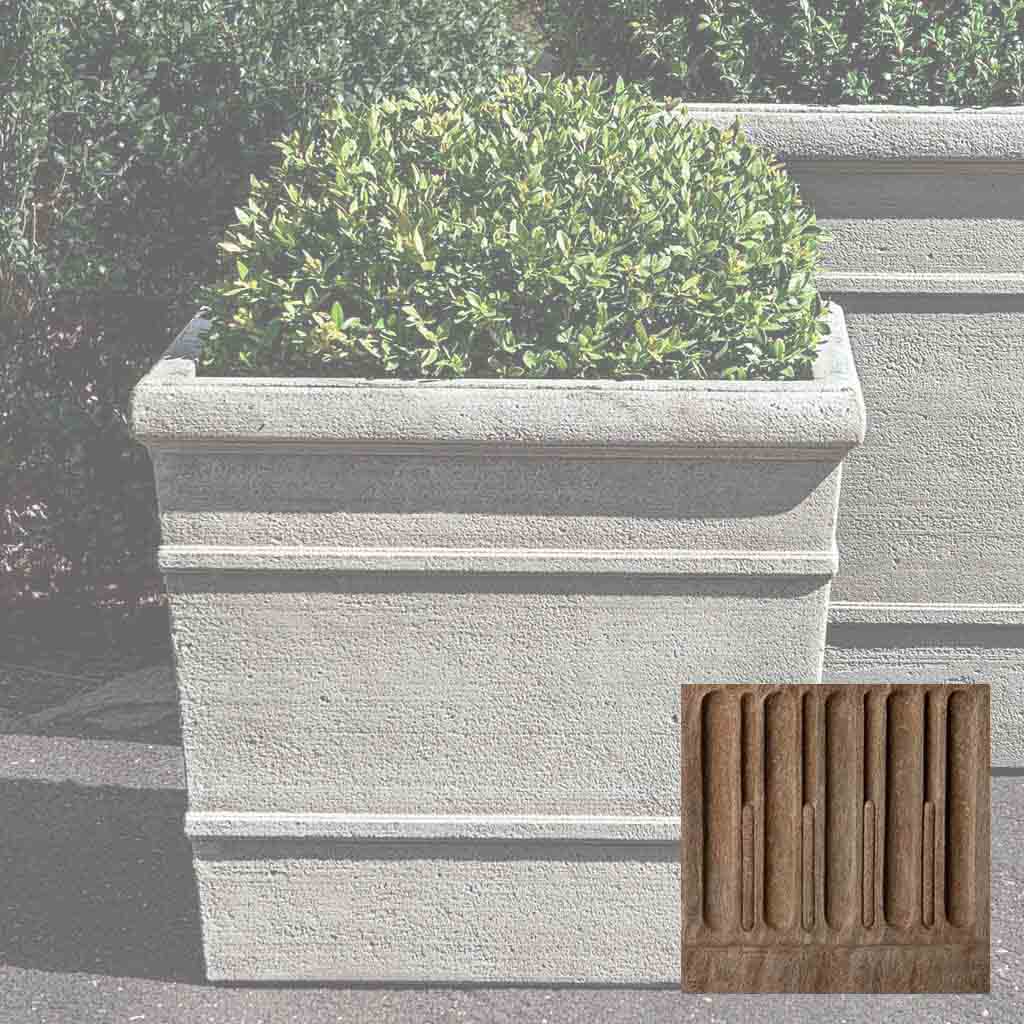 Campania International Marin Square Planter, Small - P-737