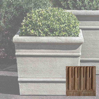 Campania International Marin Square Planter, Small - P-737