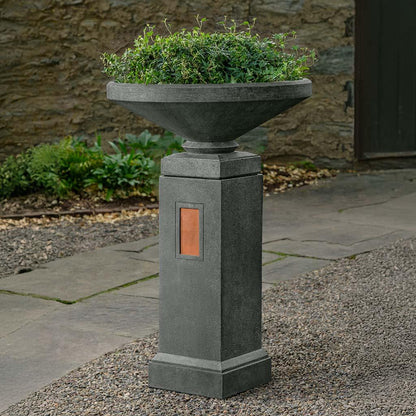Campania International Gimlet Urn with Pedestal with Copper - PPD-1013B