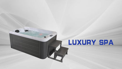 Luxury Spas Cashmere 2-person Hot Tub (WS-790-CG) - Cloud Gray