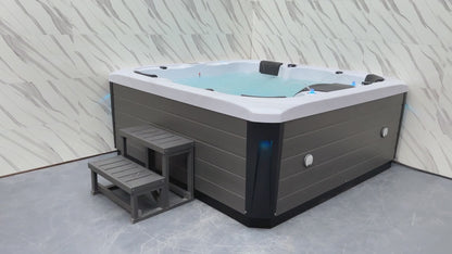 Luxury Spas Victoria 6-person Hot Tub (WS-693 CG) - Cloud Gray