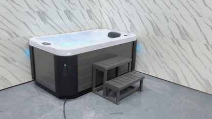 Luxury Spas Solo 1-Person Hot Tub (WS-599) - Cloud Gray