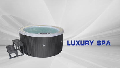 Luxury Spas Oscar 6 Person Hot Tub (WS-007 CG) - Cloud Gray