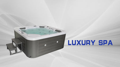 Luxury Spas Infinity 5-person Hot Tub (WS-594-CGE) - Cloud Gray