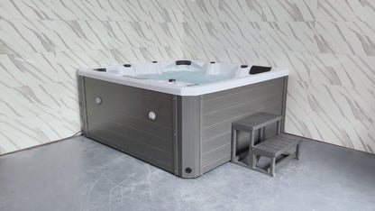 Luxury Spas Galley 5-person Hot Tub (WS-008) - Cloud Gray