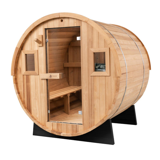 Redwood Outdoors Barrel - 6 Person Sauna