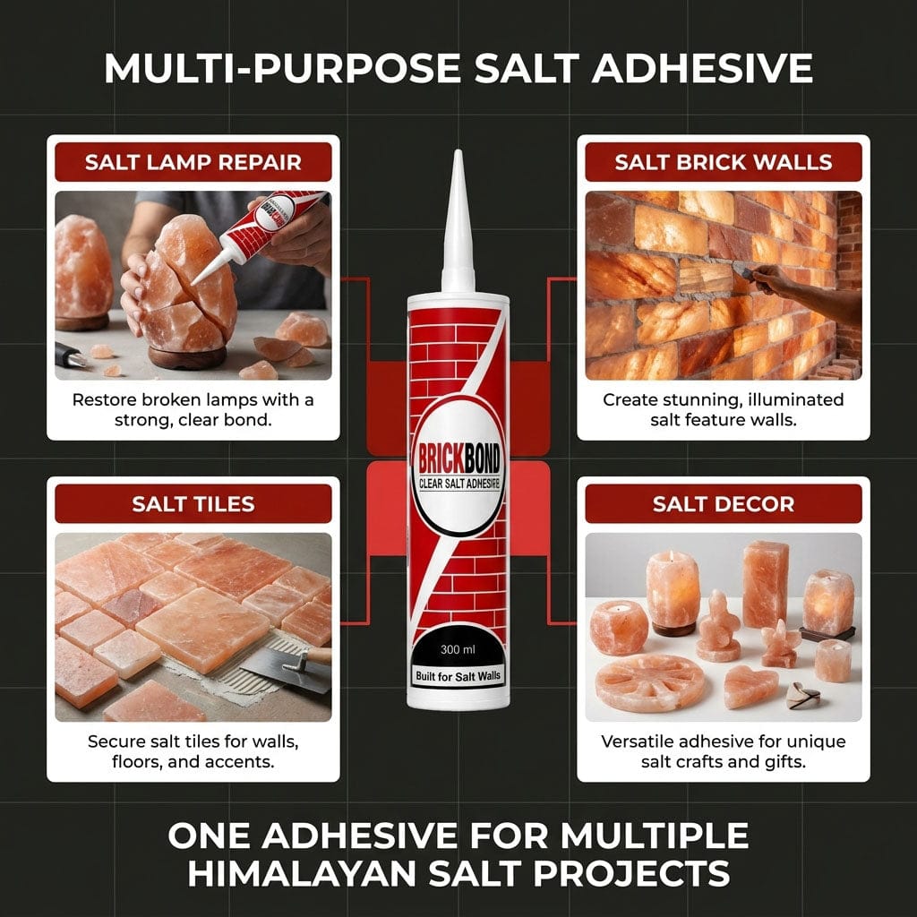 BrickBond - Himalayan Salt Adhesive for Joining Bricks, Blocks (Set of 2)