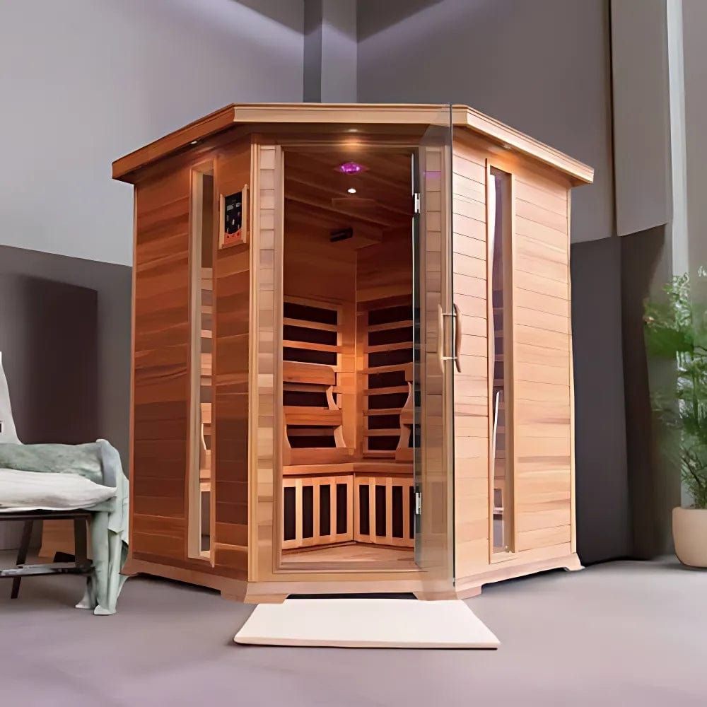 Sunray Bristol Bay 4-Person Indoor Infrared Corner Sauna