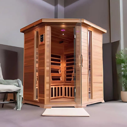 Sunray Bristol Bay 4-Person Indoor Infrared Corner Sauna