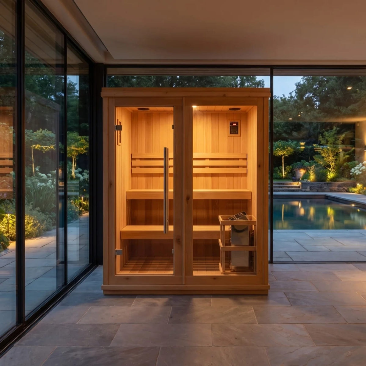 Sunray Charleston 4-Person Indoor Traditional Sauna