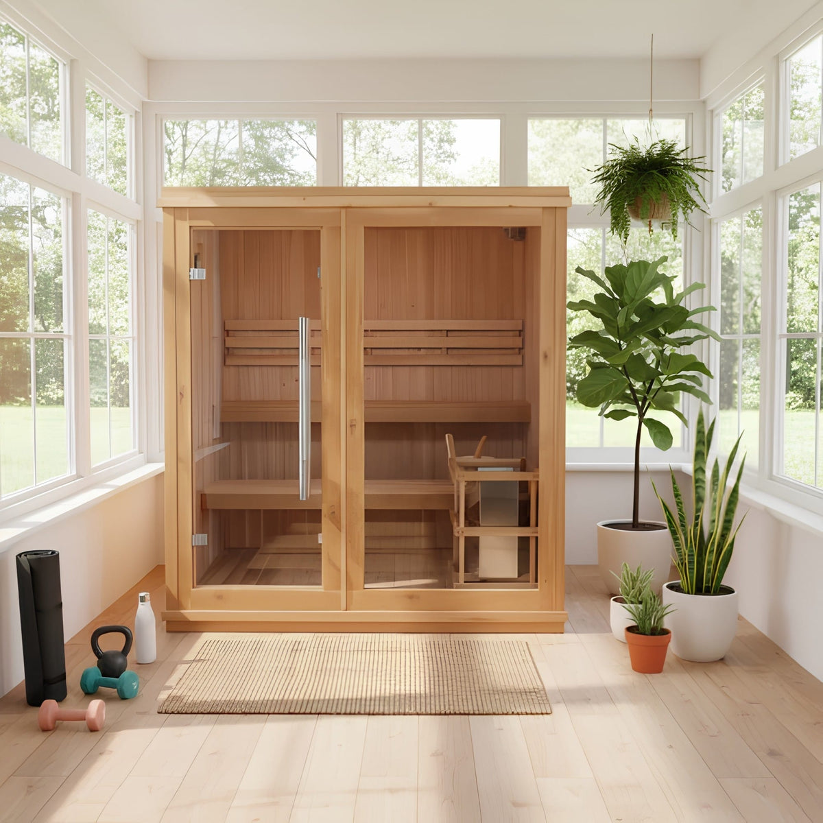 Sunray Charleston 4-Person Indoor Traditional Sauna