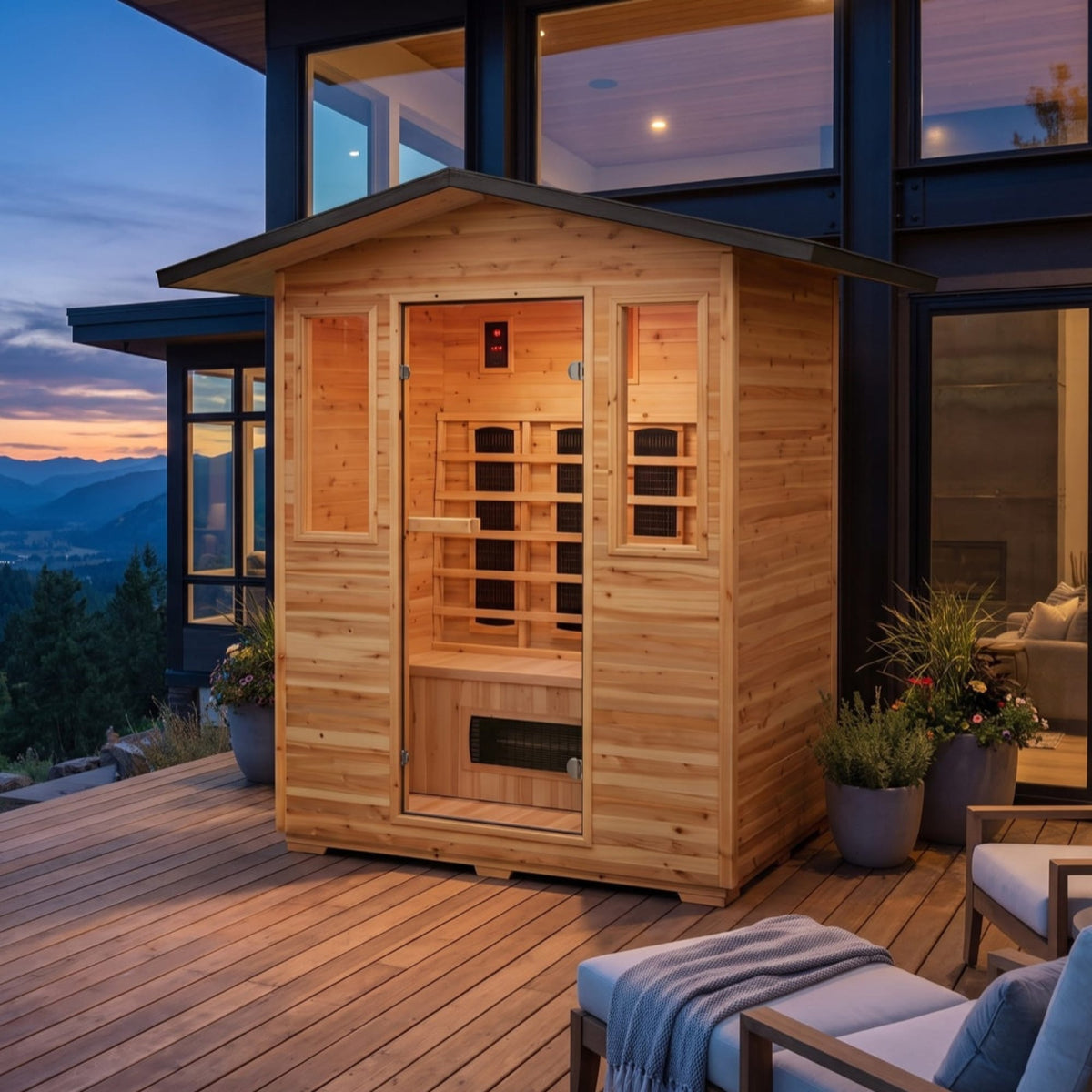 Sunray Grandby 3-Person Outdoor Infrared Sauna