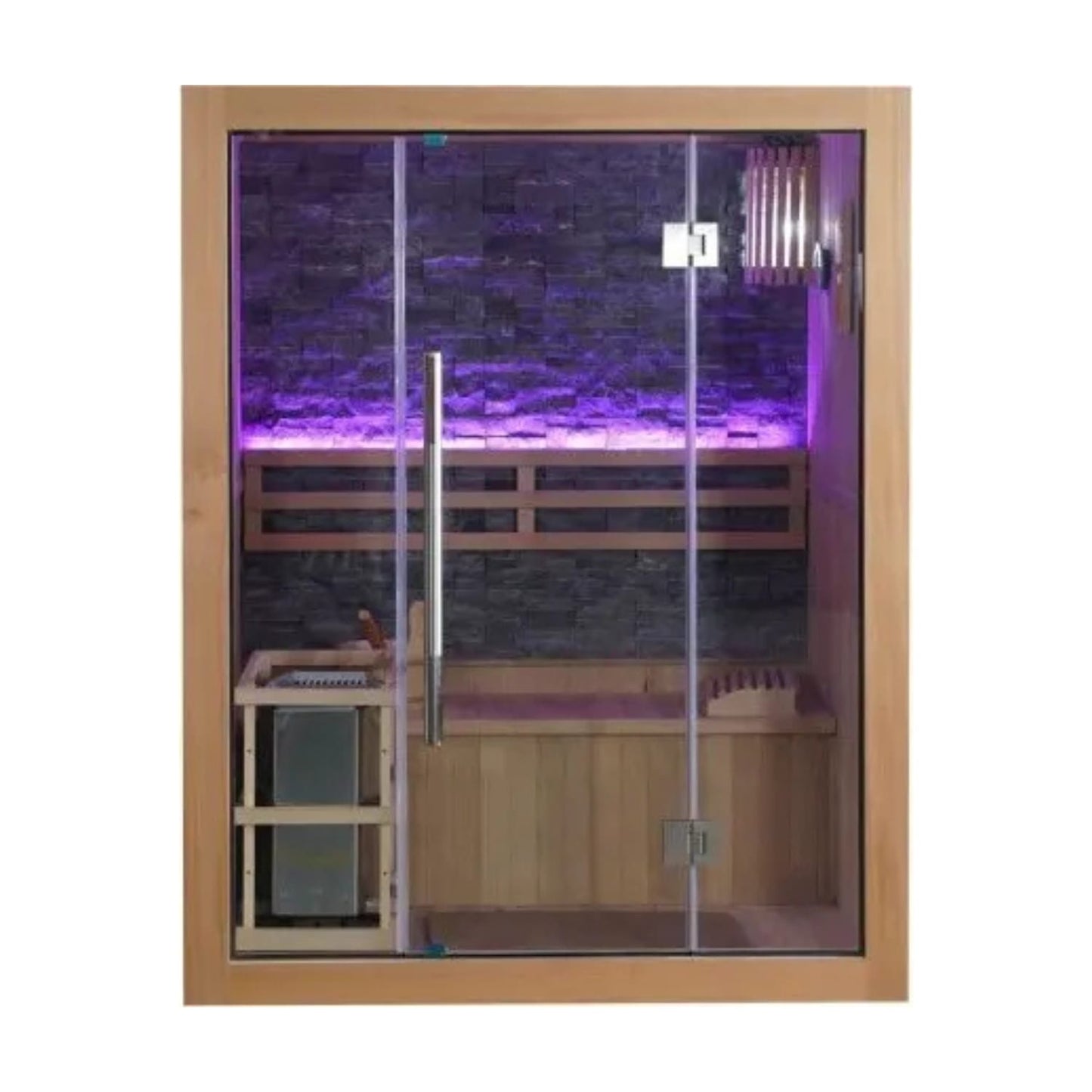 Sunray Rockledge 2-Person Indoor Traditional Sauna with 4.5kW Harvia Heater
