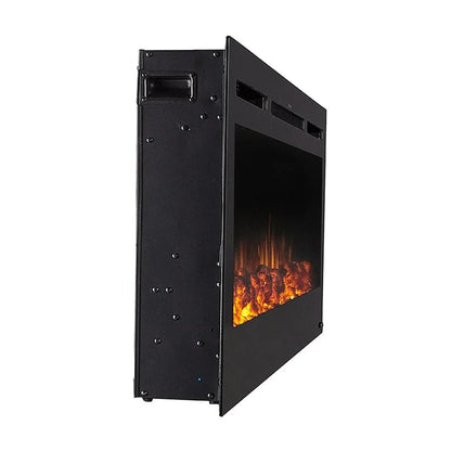 The Sideline 50" Recessed Black Electric Fireplace