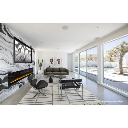 The Sideline 100" Recessed Smart Electric Fireplace