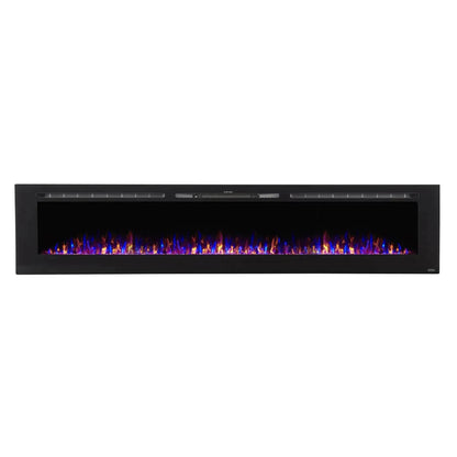 The Sideline 100" Recessed Smart Electric Fireplace