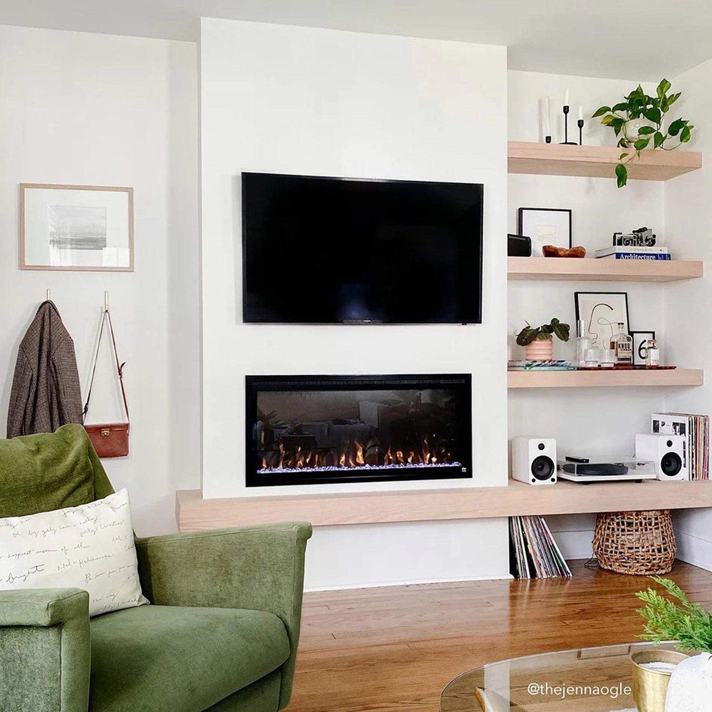 Sideline Elite Smart 42" WiFi-Enabled Recessed Electric Fireplace (Alexa/Google Compatible)