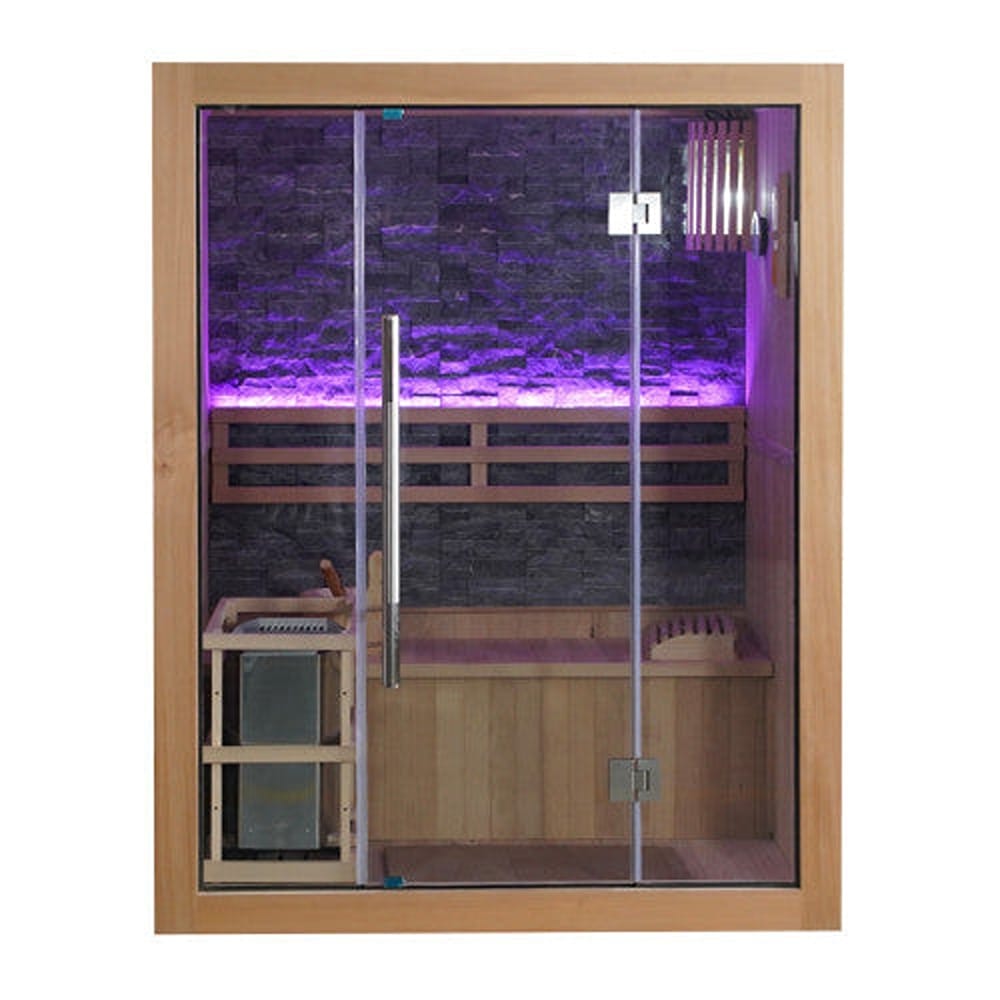 Sunray Westlake 3-Person Indoor Traditional Sauna with 6kW Harvia Heater