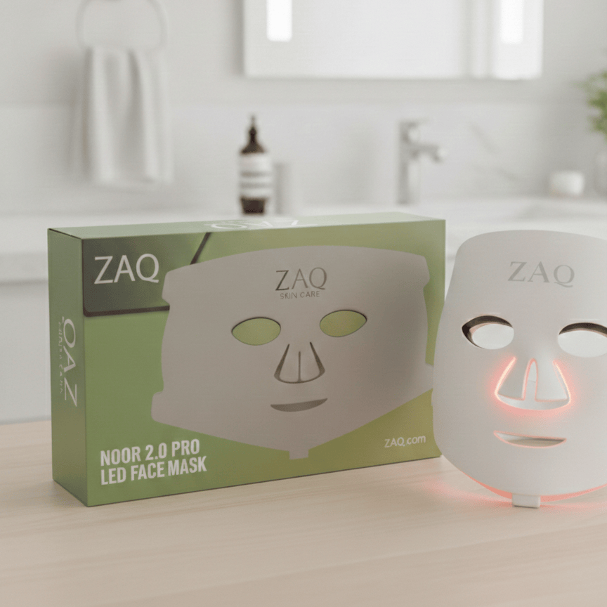ZAQ Noor 2.0 Pro Light Face Mask: 1072nm Deep Infrared, Red & Blue Light