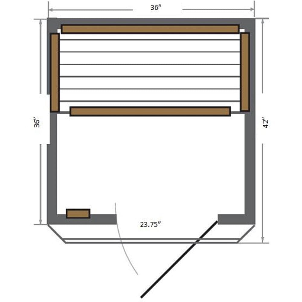 Sunray Sedona 1-2 Person Indoor Infrared Sauna