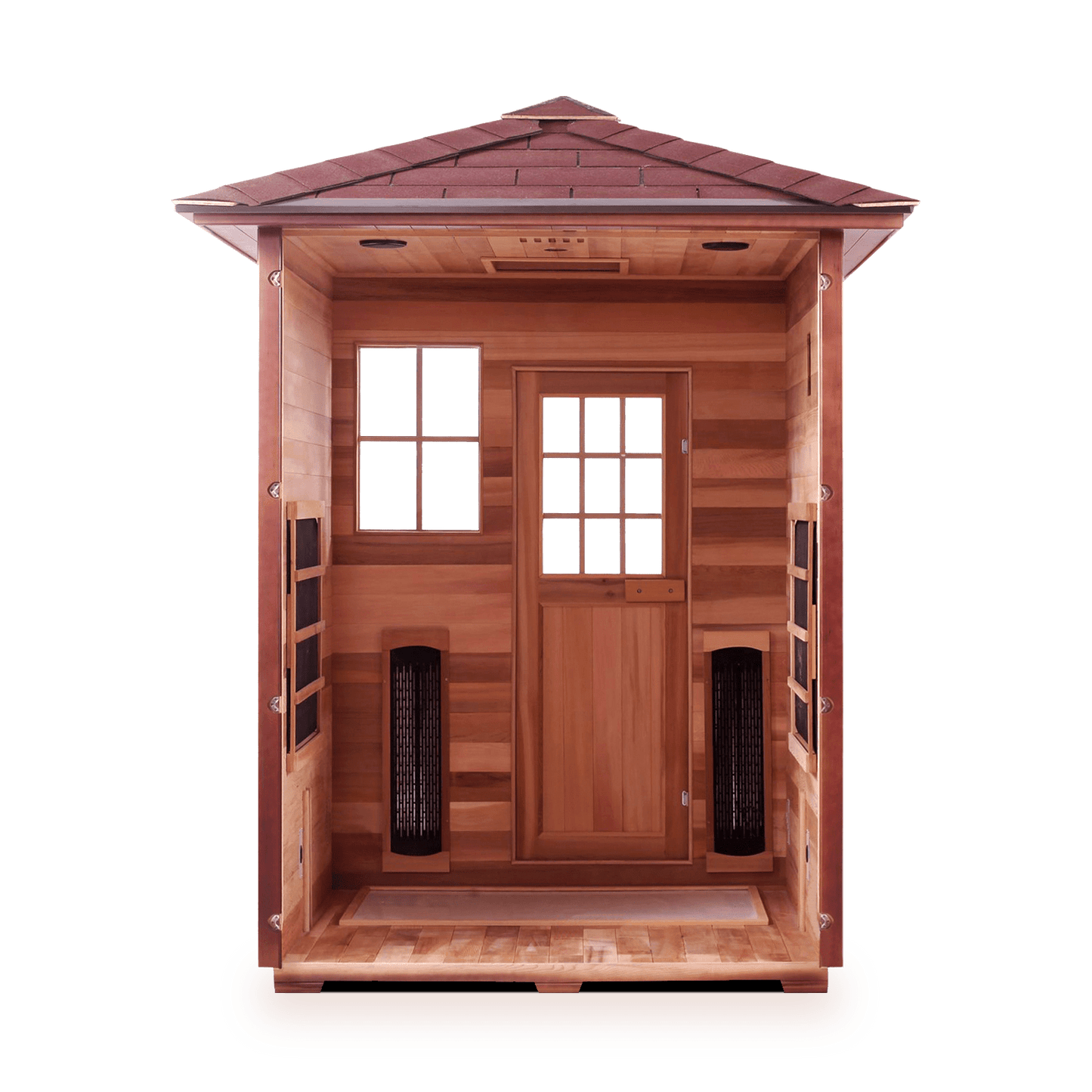 Enlighten Infrared/Traditional Sauna SAPPHIRE - 3 Peak - 3 Person Outdoor Sauna