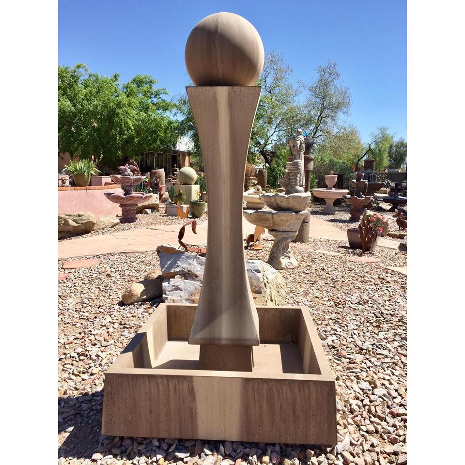 Gist I Fountain w/ Ball 32W x 32D x 73H - G-IIIF-B