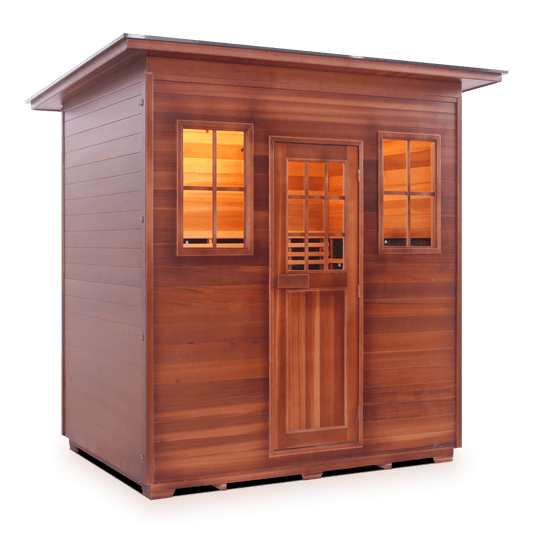 Enlighten Full Spectrum Infrared Sauna SIERRA - 5 Slope - 5 Person Outdoor Sauna