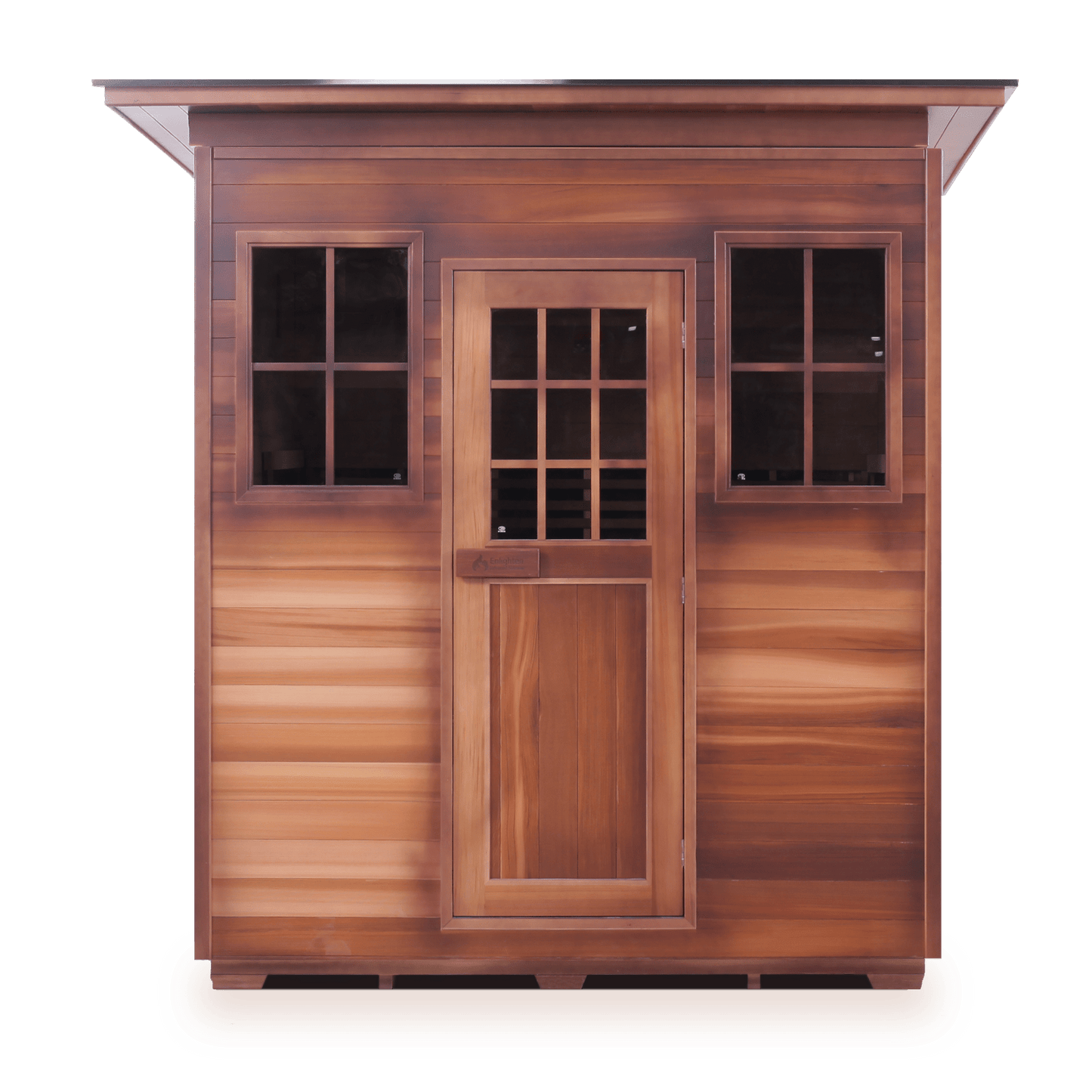 Enlighten Infrared/Traditional Sauna SAPPHIRE - 4 Slope - 4 Person Outdoor Sauna