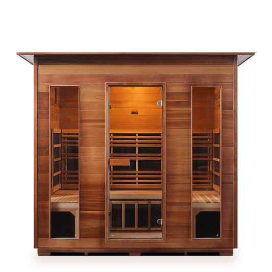 Enlighten Full Spectrum Infrared Sauna RUSTIC - 5 Indoor - 5 Person Sauna