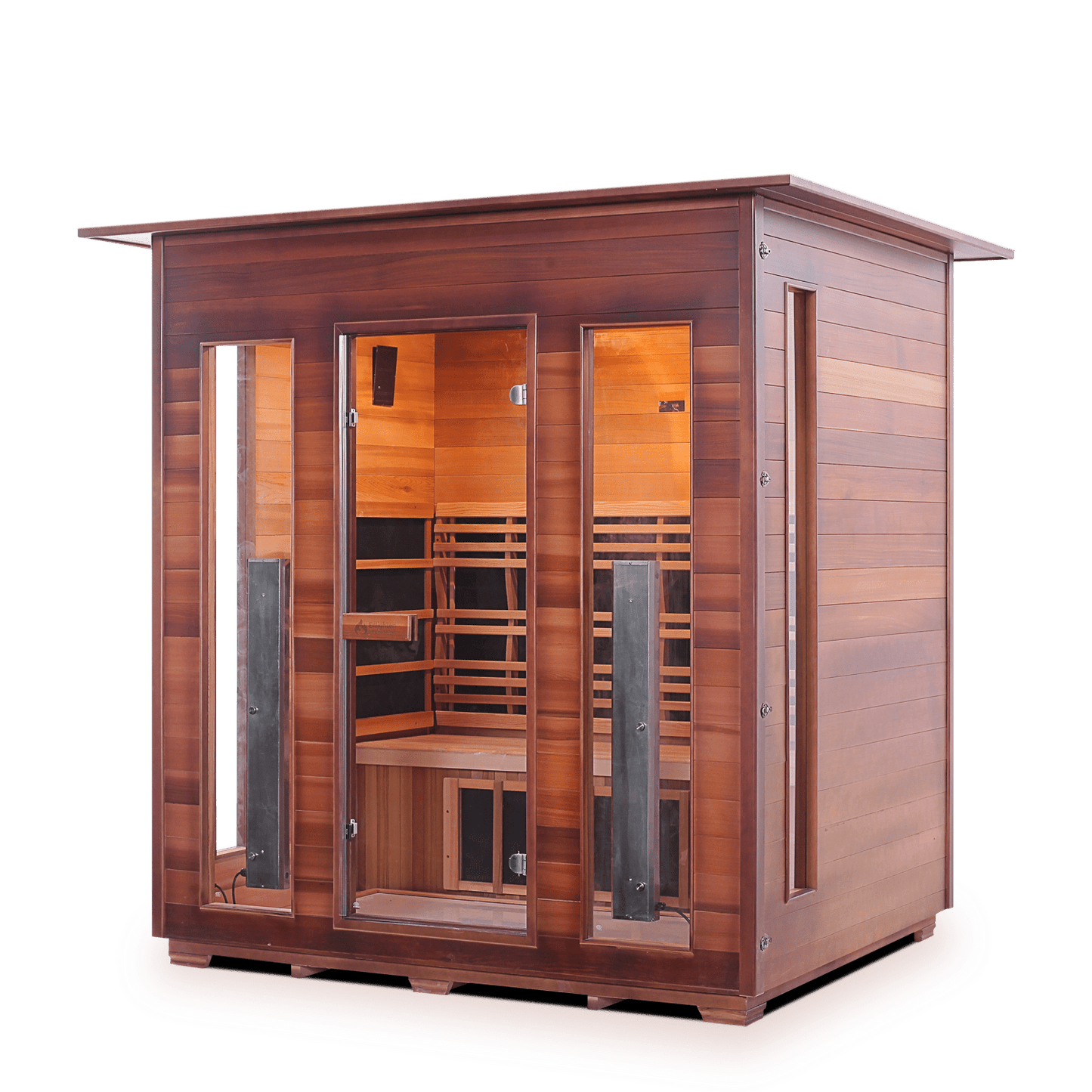 Enlighten Full Spectrum Infrared Sauna RUSTIC  - 4 Indoor - 4 Person Sauna