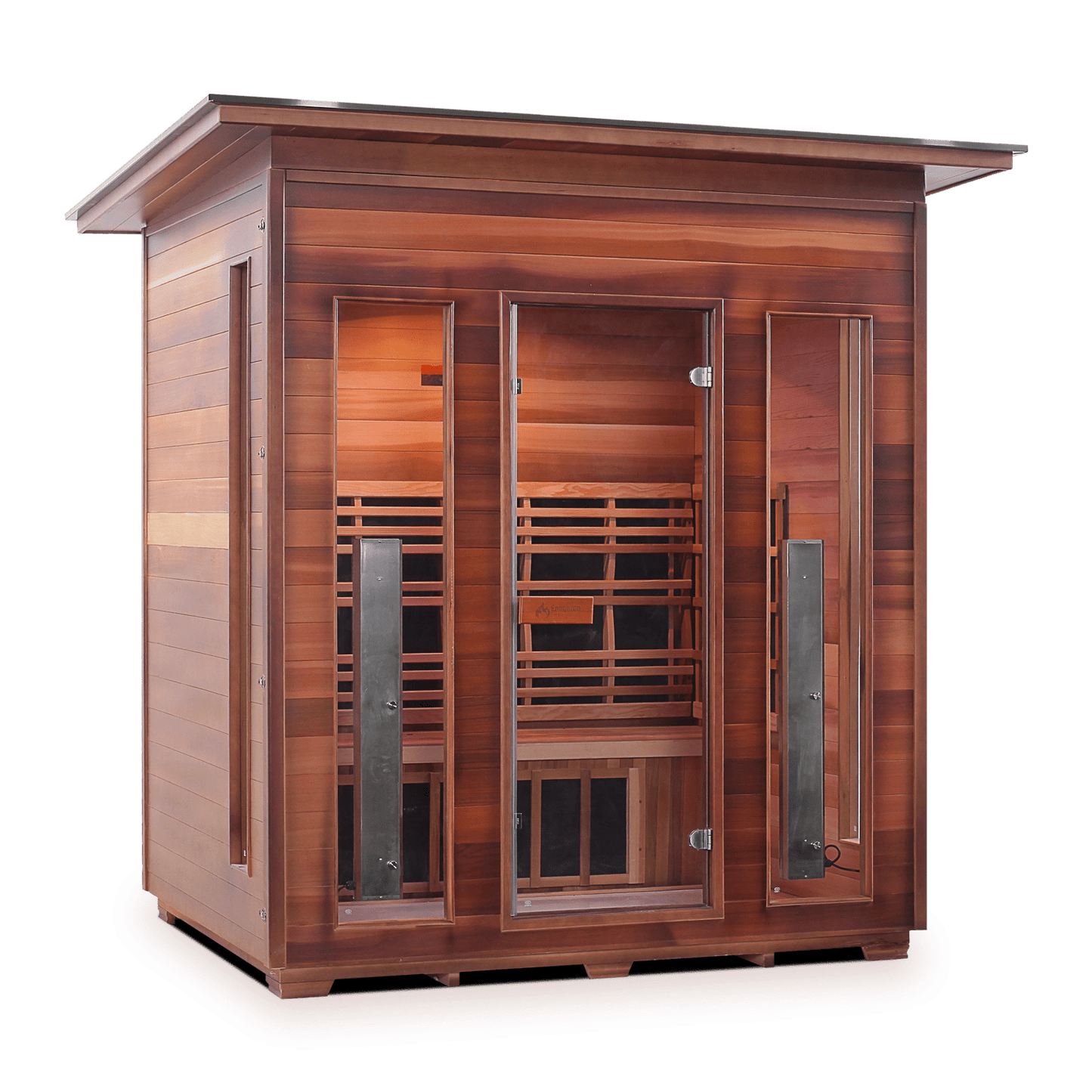 Enlighten Infrared/Traditional Sauna DIAMOND - 4 Slope - 4 Person Outdoor Sauna