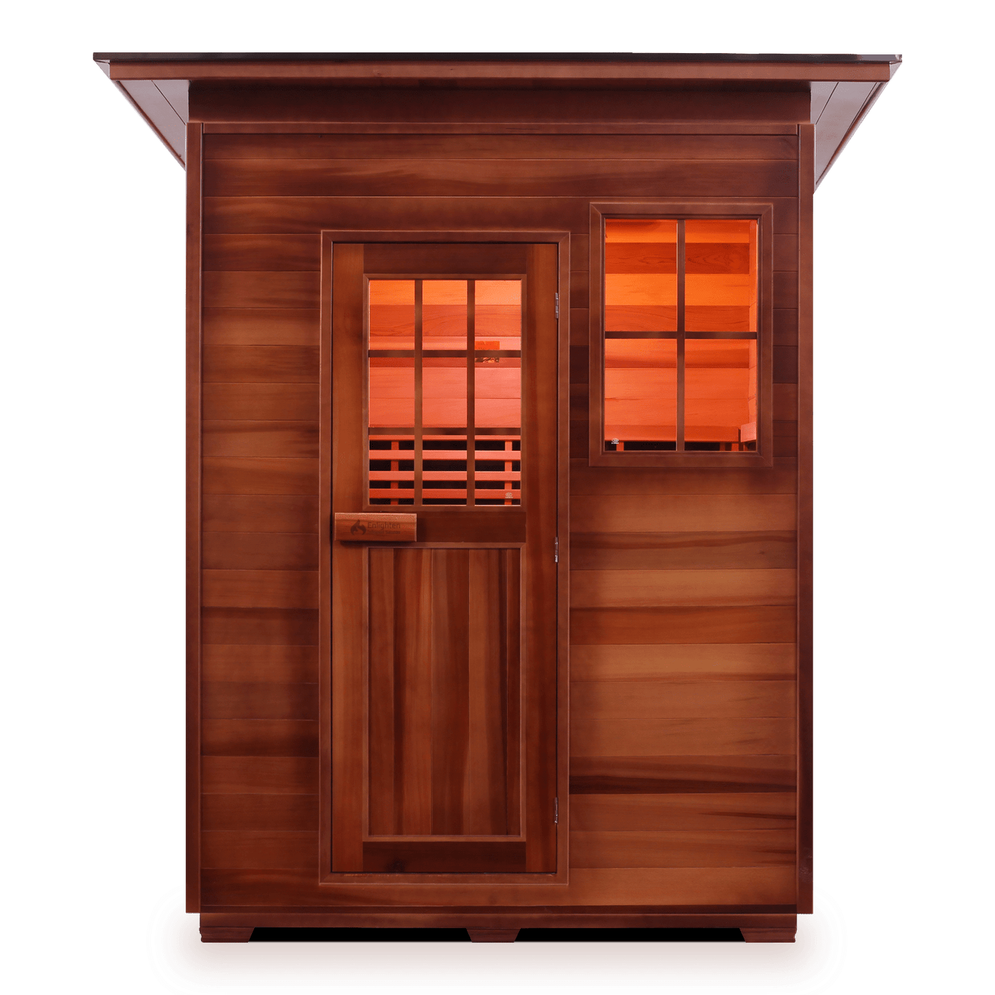 Enlighten Infrared/Traditional Sauna SAPPHIRE - 3 Slope - 3 Person Outdoor Sauna