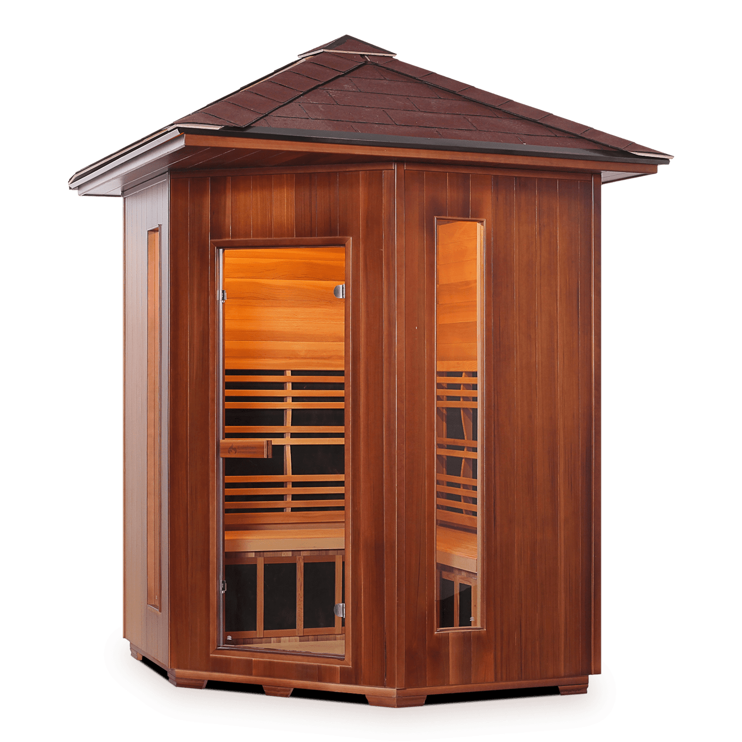 Enlighten Infrared/Traditional Sauna DIAMOND - 4C Peak - 3 Person Outdoor Sauna