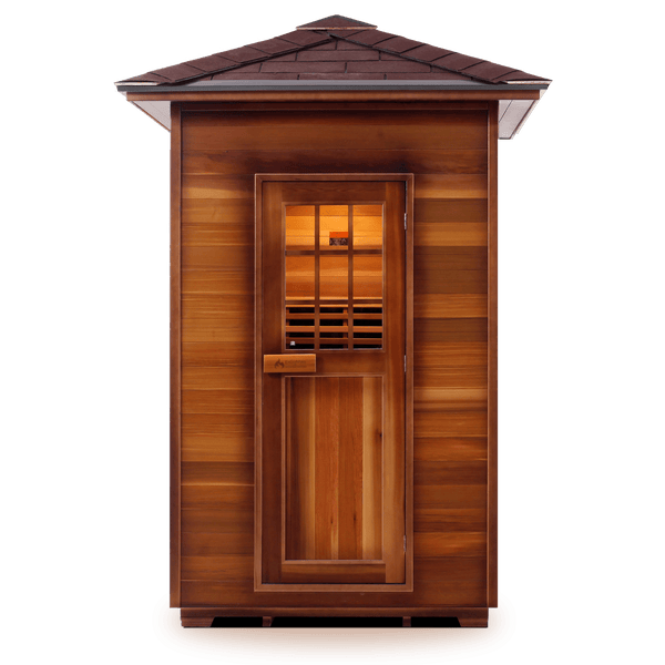 Enlighten Infrared/Traditional Sauna SAPPHIRE - 2 Peak - 2 Person Outdoor Sauna