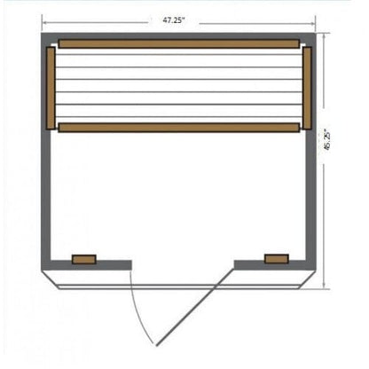 Sunray Sierra 2-Person Indoor Infrared Sauna