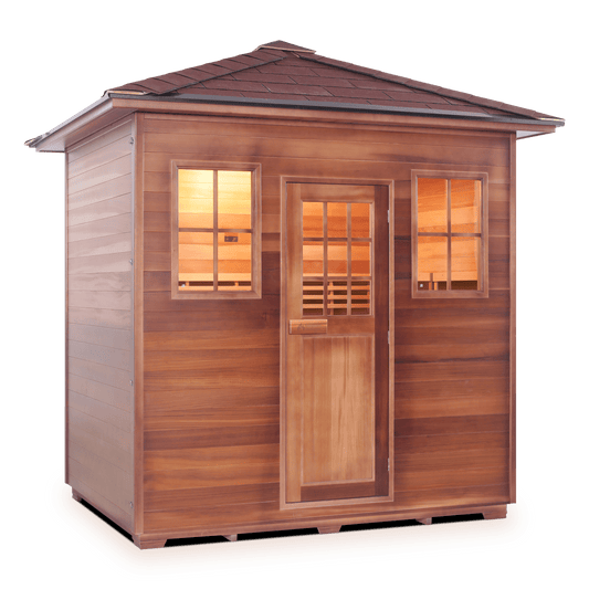 Enlighten Dry Traditional Sauna MoonLight - 5 Peak - 5 Person Outdoor Sauna