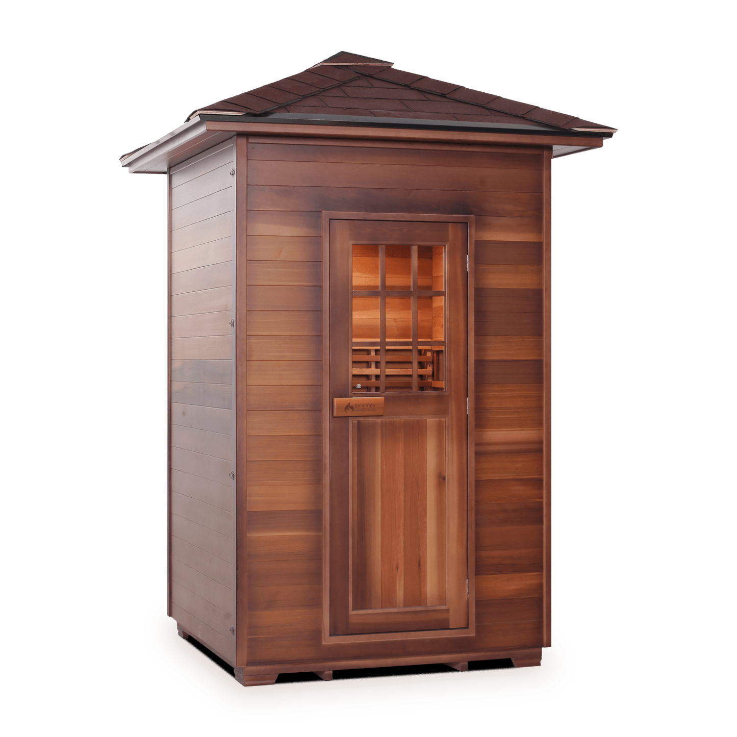 Enlighten Dry Traditional Sauna MoonLight - 2 Peak - 2 Person Outdoor Sauna