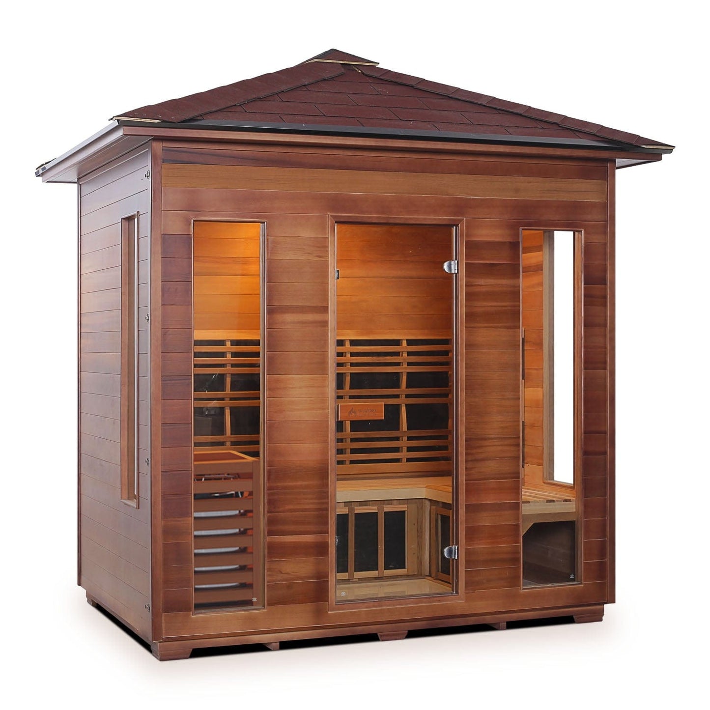 Enlighten Infrared/Traditional Sauna DIAMOND - 5 Peak - 5 Person Outdoor Sauna