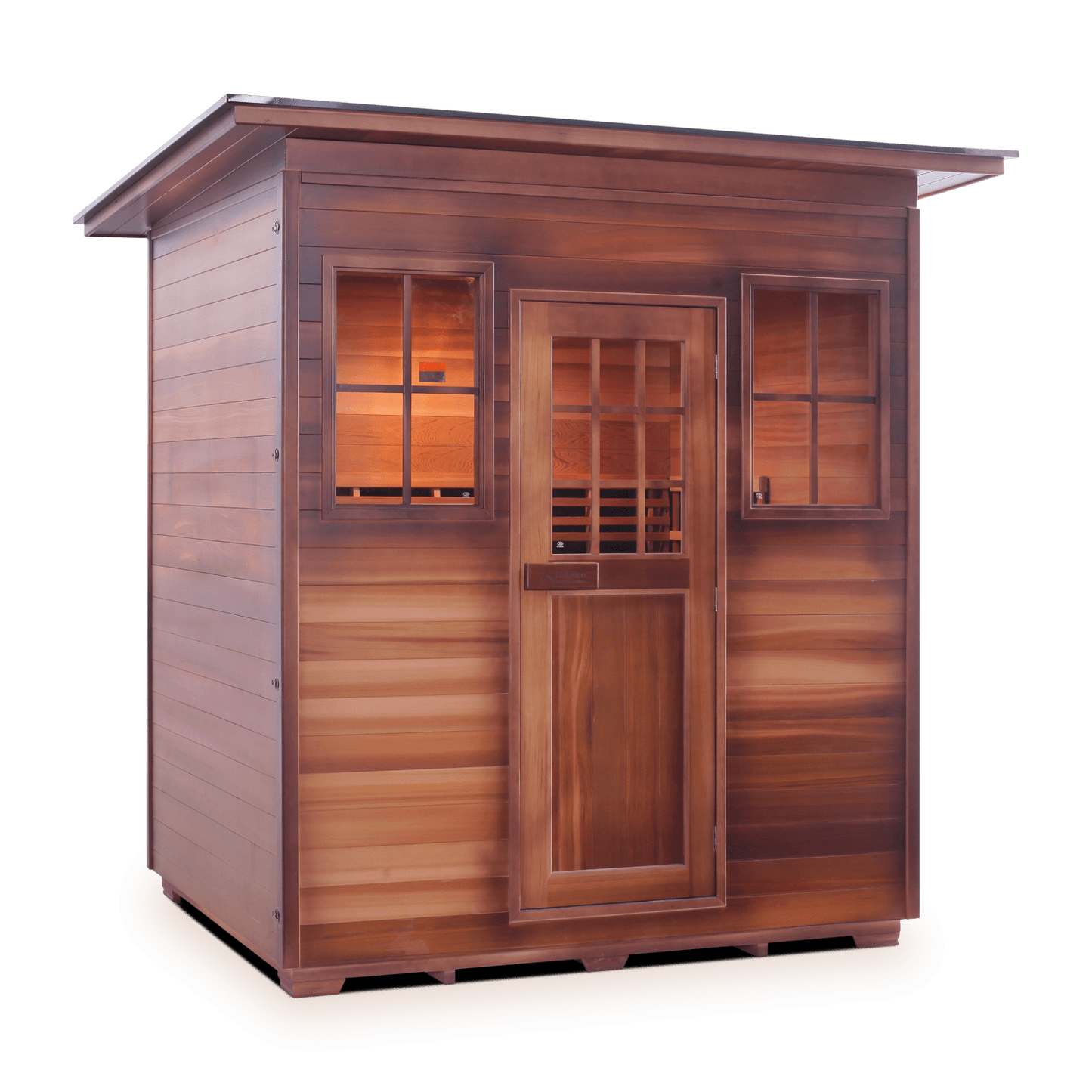 Enlighten Infrared/Traditional Sauna SAPPHIRE - 4 Slope - 4 Person Outdoor Sauna