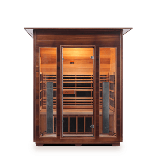 Enlighten Full Spectrum Infrared Sauna RUSTIC - 3 Indoor - 3 Person Sauna