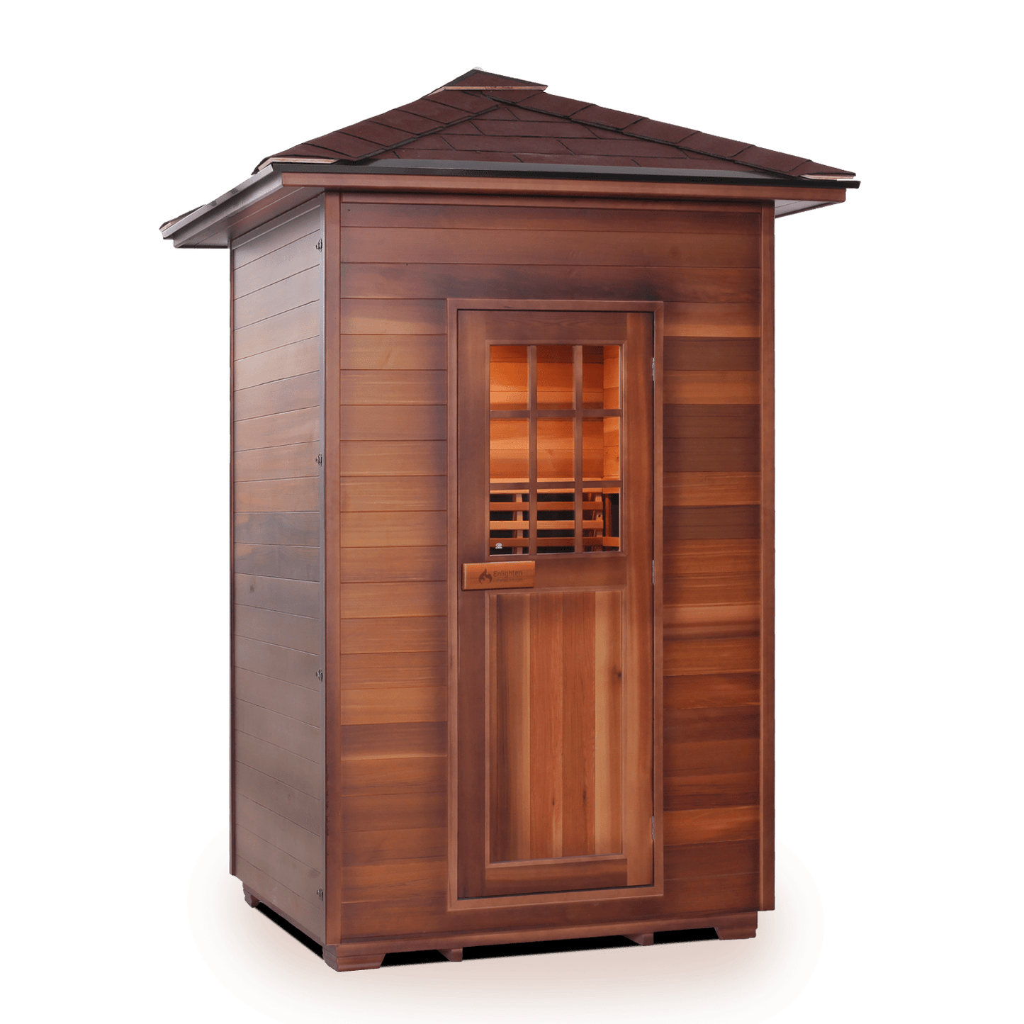 Enlighten Full Spectrum Infrared Sauna SIERRA - 2 Peak - 2 Person Outdoor Sauna