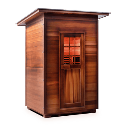 Enlighten Full Spectrum Infrared Sauna SIERRA - 2 Slope - 2 Person Outdoor Sauna