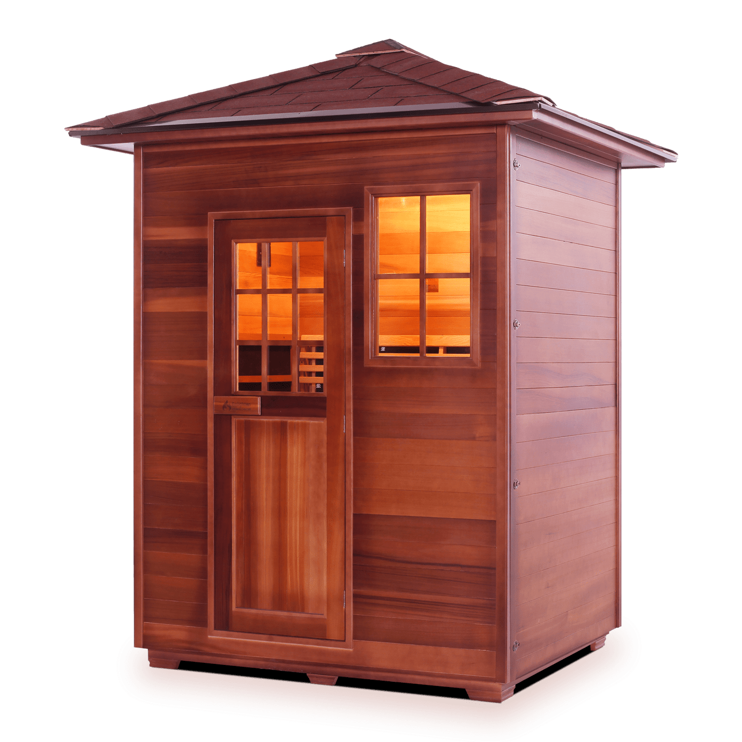 Enlighten Infrared/Traditional Sauna SAPPHIRE - 3 Peak - 3 Person Outdoor Sauna