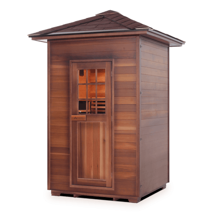 Enlighten Full Spectrum Infrared Sauna SIERRA - 2 Peak - 2 Person Outdoor Sauna