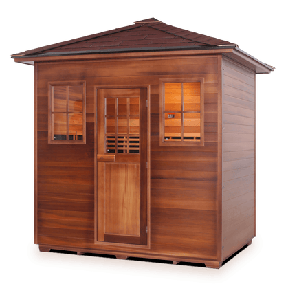 Enlighten Full Spectrum Infrared Sauna SIERRA - 5 Peak - 5 Person - Outdoor Sauna