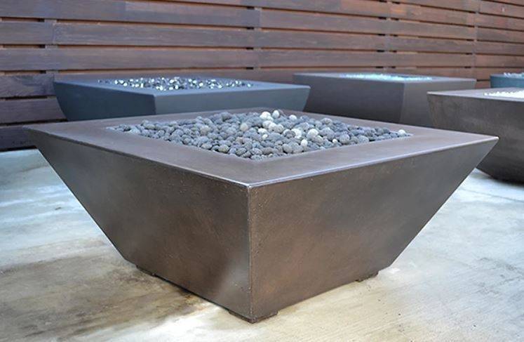 Archpot Geo Square Fire Table - FGGSQ42X18-FT